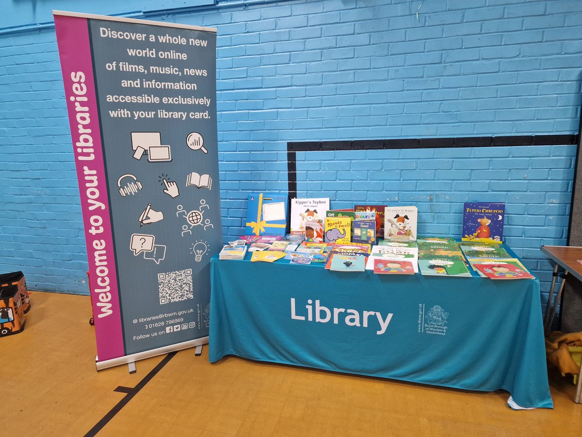 RBWM_Libraries's tweet photo. Join us at The Schools Readiness Fair today until 1pm at the Family Hub Centre, Alma Road, Windsor. Thank you to @AforChildren for organising this great event. #RBWMLibraries https://t.co/ZpEwTJqLkm