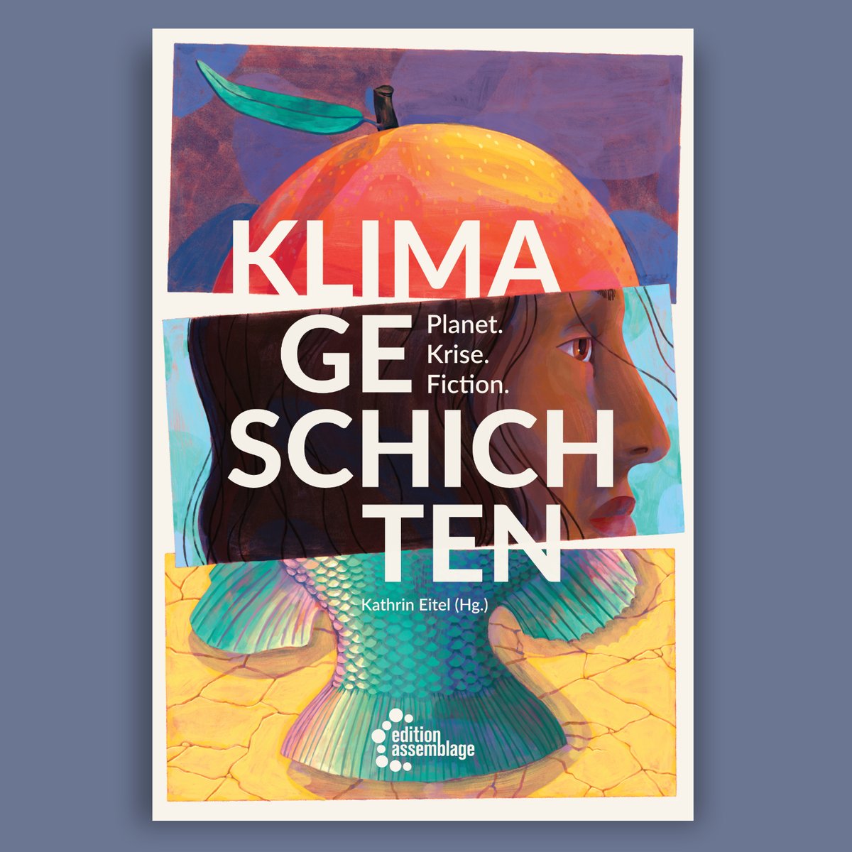 Das Buchcover für unser Sammelband "Klimageschichten. Planet, Krise, Fiction" (edition assemblage) ist da und es ist atemberaubend! Danke an die Illustratorin Lea Berndorfer @leaberndorfer! Das Buch erscheint im Sommer! <a href="/assemblage_news/">edition assemblage</a> tinyurl.com/59a5bpm8 #publicanthropology