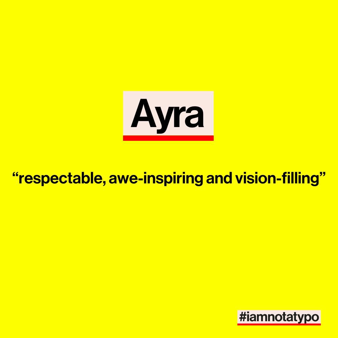 Our names are some of the most important words in our lives. For many, names are the greatest connection we have to our own sense of identity, individuality and sense of self. 

Let us know what your name means by visiting iamnotatypo.org 

#iamnotatypo 📱✨