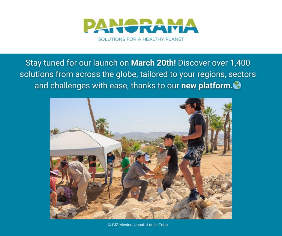 Exciting news coming soon!✨ Get ready to explore our brand-new web platform, set to transform the way you navigate our solutions.🌏 #panoramasolutions @giz_gmbh​ @UNEP​ @UNDP​ @GRIDArendal​ @ICCROM​ @Rare_org​ @WorldBank​ @ifoamorganics​ @ICOMOS​ @EcoHealthNYC @iki_germany @IUCN