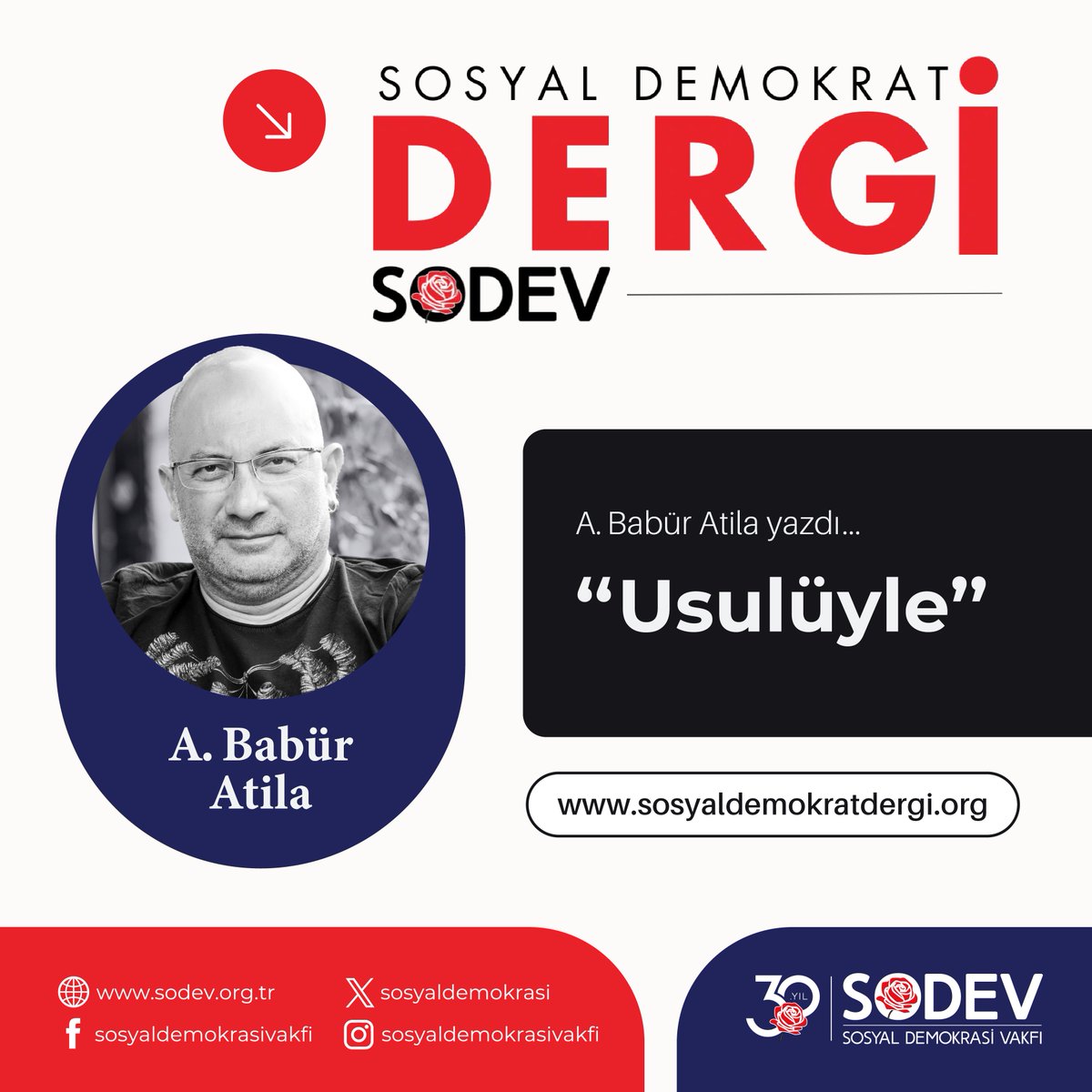 SOSYAL DEMOKRAT DERGİ DİJİTALDE! @BaburAtila yazdı: 'Usulüyle' Yazı linki 👇 sosyaldemokratdergi.org/usuluyle/