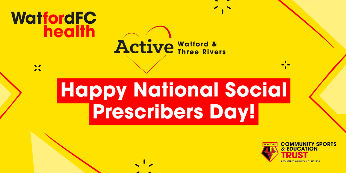 It's #SocialPrescribingDay!

Today we will be celebrating all the people who help make Social Prescribing happen

#SocialPrescribing #Watford #ThreeRivers