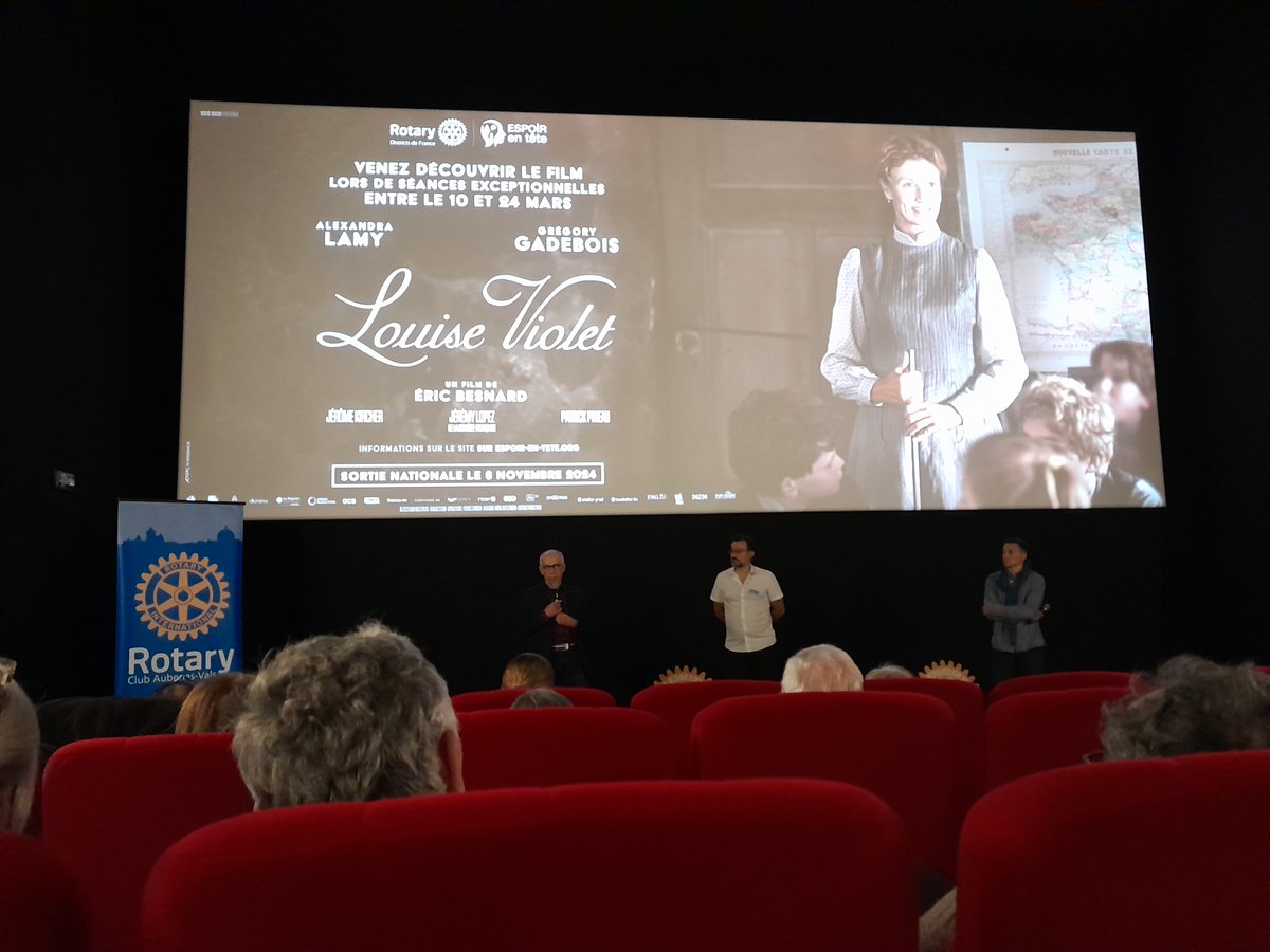 CollegeGouy's tweet photo. Avant première du film "Louise Violet" organisée par @RotaryFR club Aubenas Vals pour financer des projets de recherche sur les maladies du cerveau.
Les internes @collegouy ont répondu présent.
#internatsexcellence #parcourscitoyen @dsden07 https://t.co/nWQHINClYu