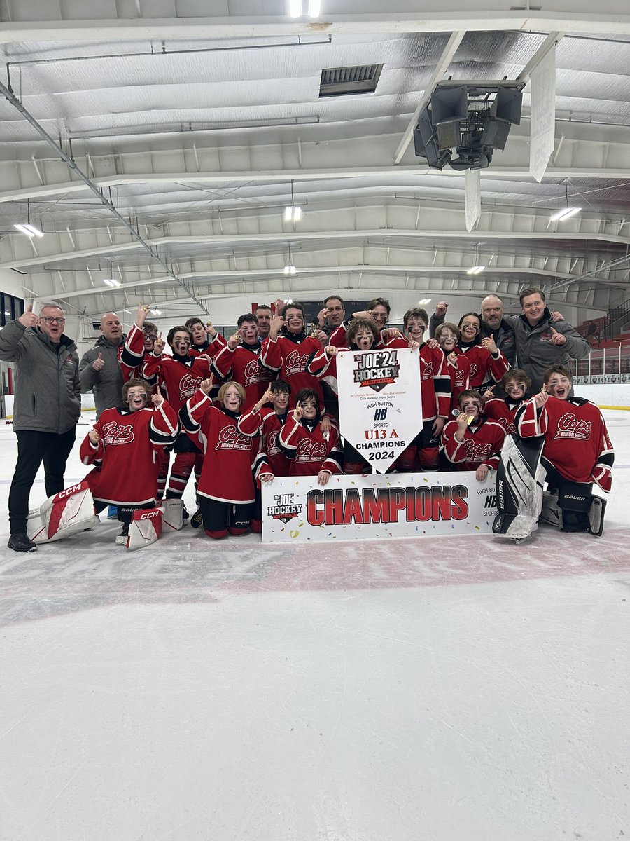 ChTournament's tweet image. The St.Johns Caps are your 2024 U13A Champions! 🏆

It was an all Newfoundland final as the Caps took down the Blades 4-1 🪨 

#DaRock #TheJoe 🇨🇦