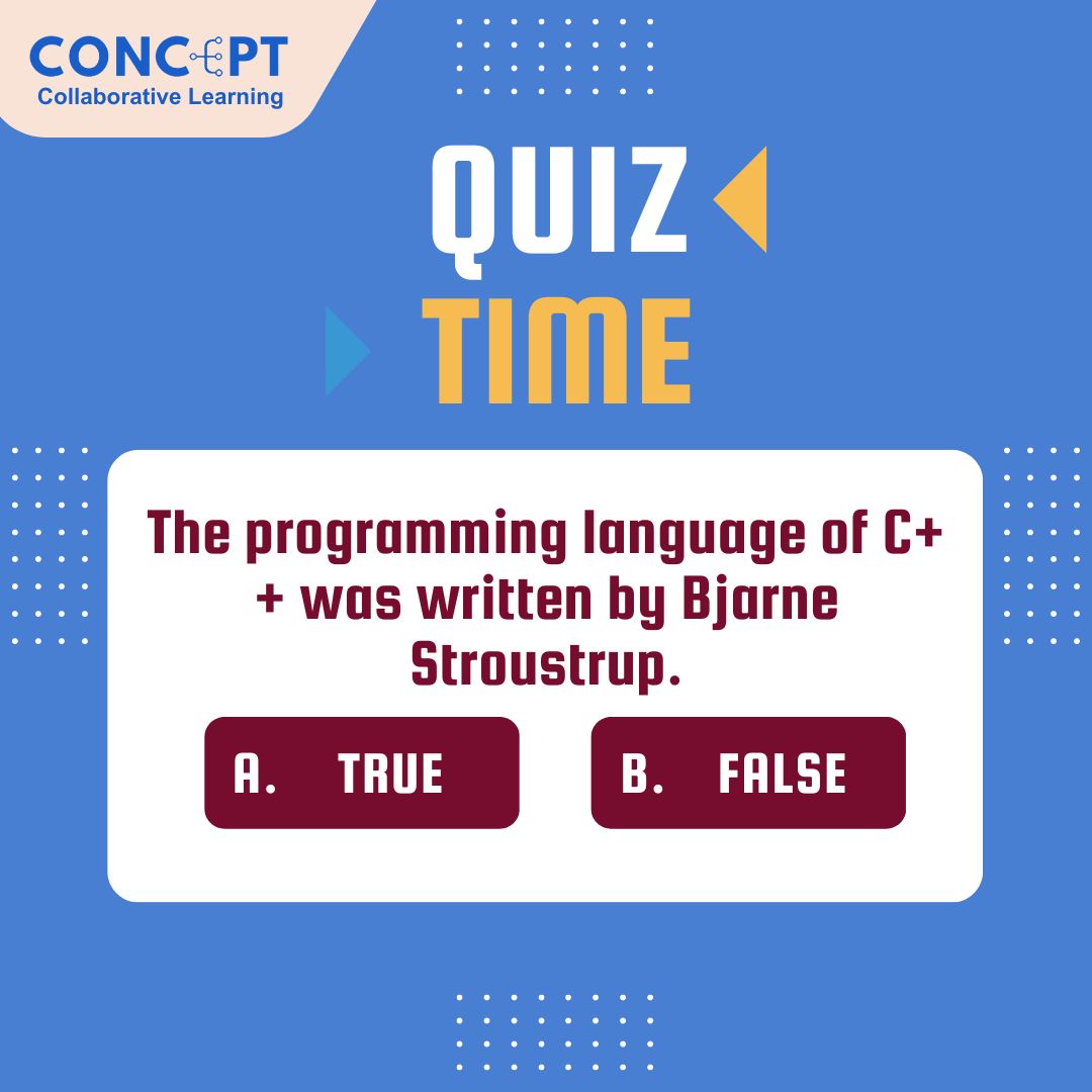 🧠Who crafted the code? Discover the mastermind behind C++
.
.
.
#javaquiz #javaprogramming #javaquestions  #quiz #codingbootcamp #codingquiz #codingmcqs #codinganddecoding #codinghumor #programmingknowledge #programmingbooks #programmingmaterial #coding_ #coding