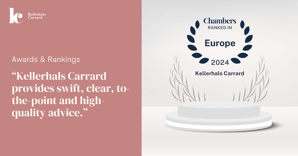 Kellerhals Carrard is thrilled to be recognised as a top Swiss law firm by Chambers and Partners Europe Guide 2024. We thank our clients, colleagues, business partners and everyone involved. lnkd.in/eGediYW8 #ThisIsKellerhalsCarrard #LawyersInCharge #legalrankings