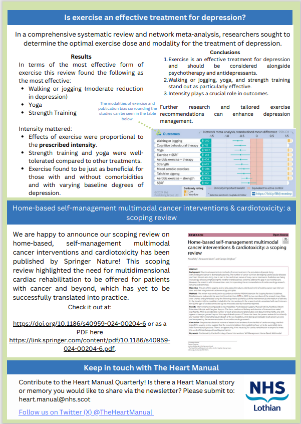 Here is the Spring Newsletter for 2024! Lots of exciting updates in the Heart Manual, with a newly published scoping review, accessibility tools and more!  Check it out using the link!
services.nhslothian.scot/theheartmanual…
#Cardiology #heartfailure