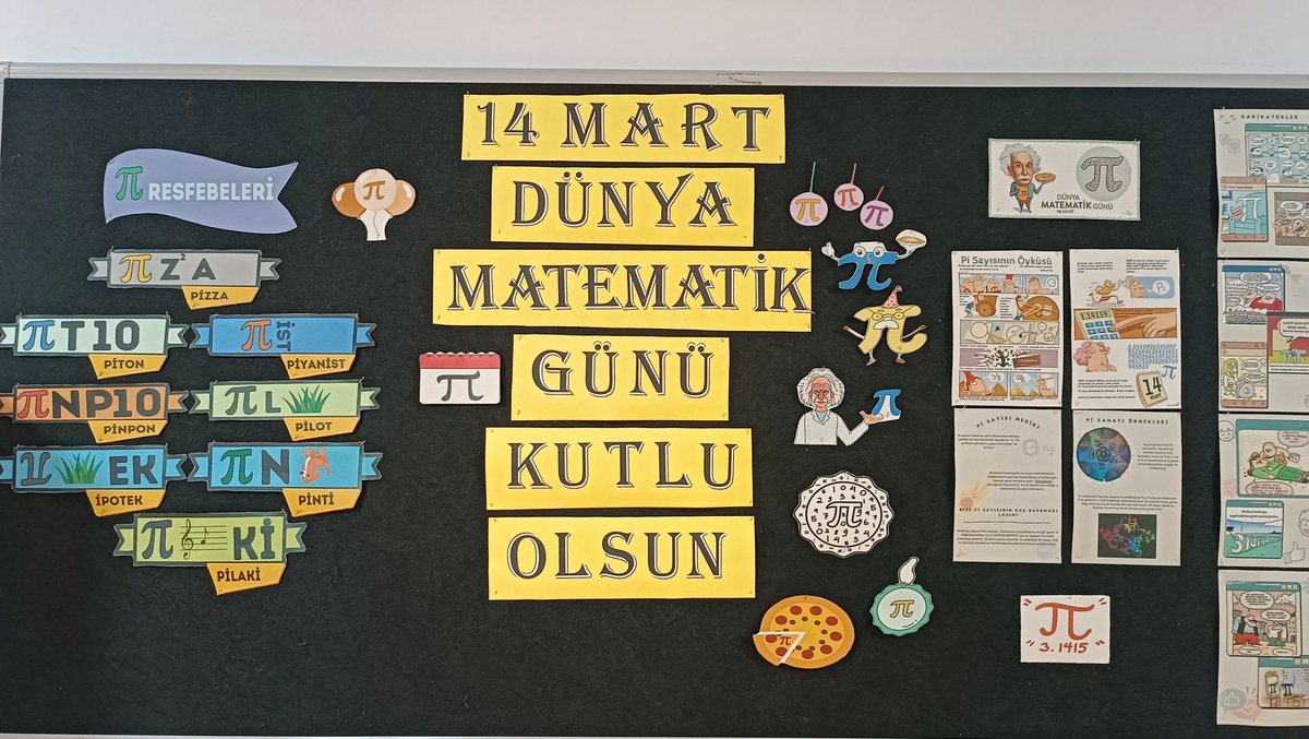 ismailNNL's tweet photo. 14 Mart Dünya Matematik Günü Kutlu Olsun #dogamızdamatematikvar @DogaOkullari #İnegölDoğaKoleji https://t.co/Y18eKqELaa