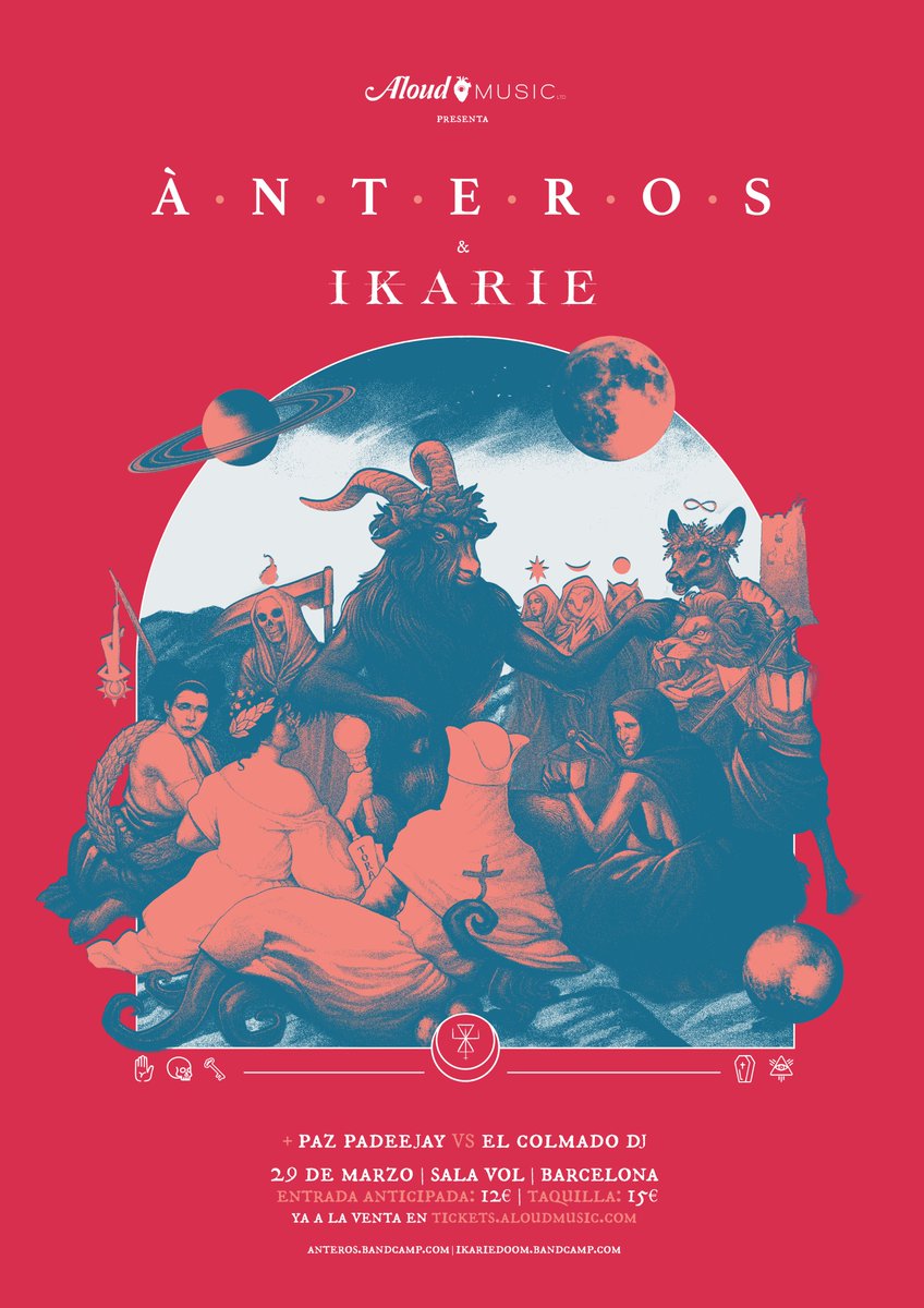 Nos hace mucha ilusión que <a href="/Anterosband/">Ànteros</a> vuelvan a la <a href="/salavol/">VOL</a> en un cartel que recuerda a aquel soldout de hace unos años. No sabéis la suerte que tenemos de seguir disfrutando de conciertos de tanta intensidad y volumen en una sala en BCN. Venid!
Tickets: tickets.aloudmusic.com/events/anteros…