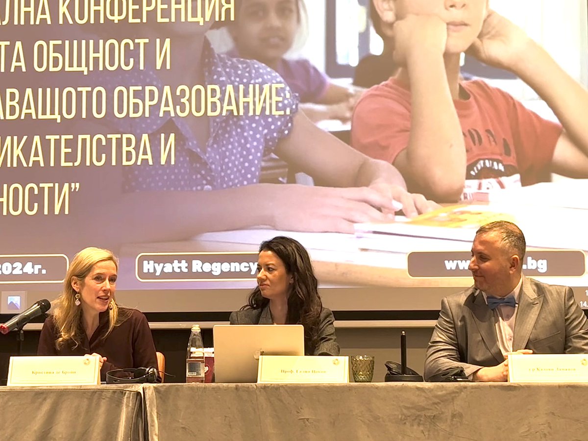 UNICEF took part in the Conference on Roma Community and Inclusive Education: Challenges for Integration and the Need for Intercultural Education. 'Education is a fundamental human right,' said @christina_bruin UNICEF Representative for Bulgaria.