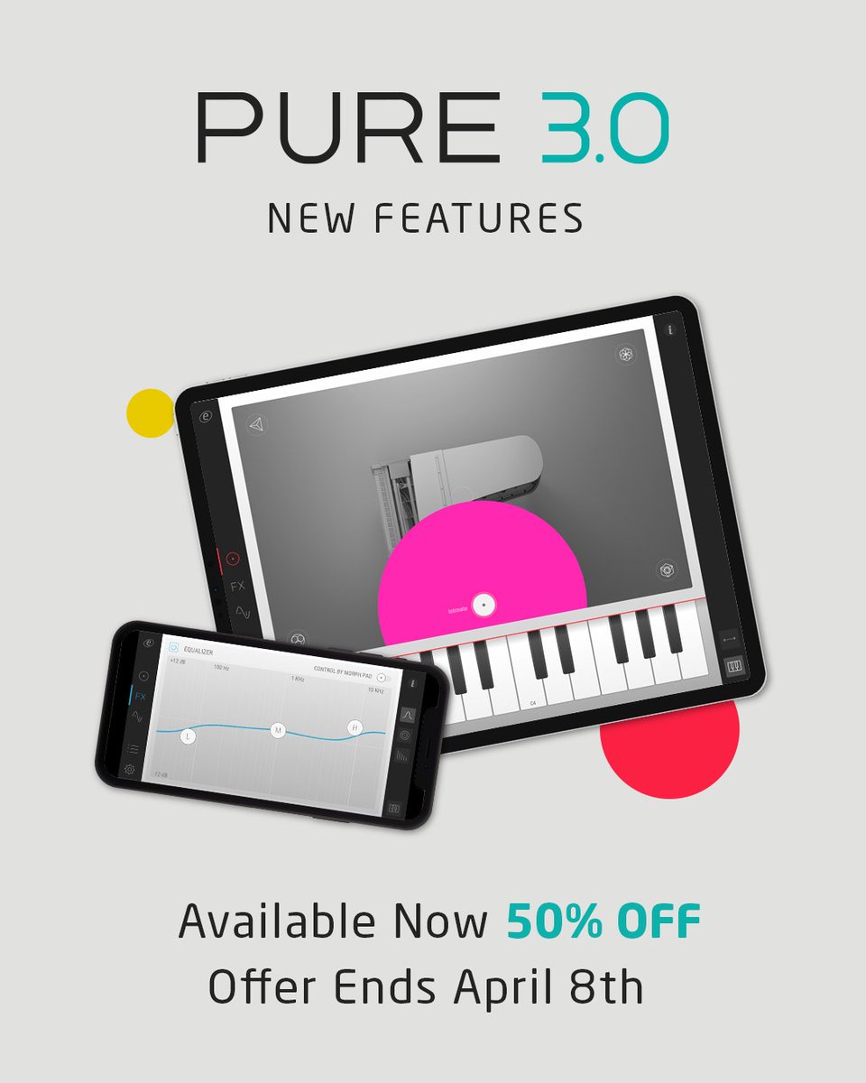 IOS Pianos 3.0 Updates - Now with Sympathetic Resonance and Silent Key Press. Available to existing users. On sale 50% OFF until April 8th on the App Store. Buy now on the App Store: apps.apple.com/us/developer/e…