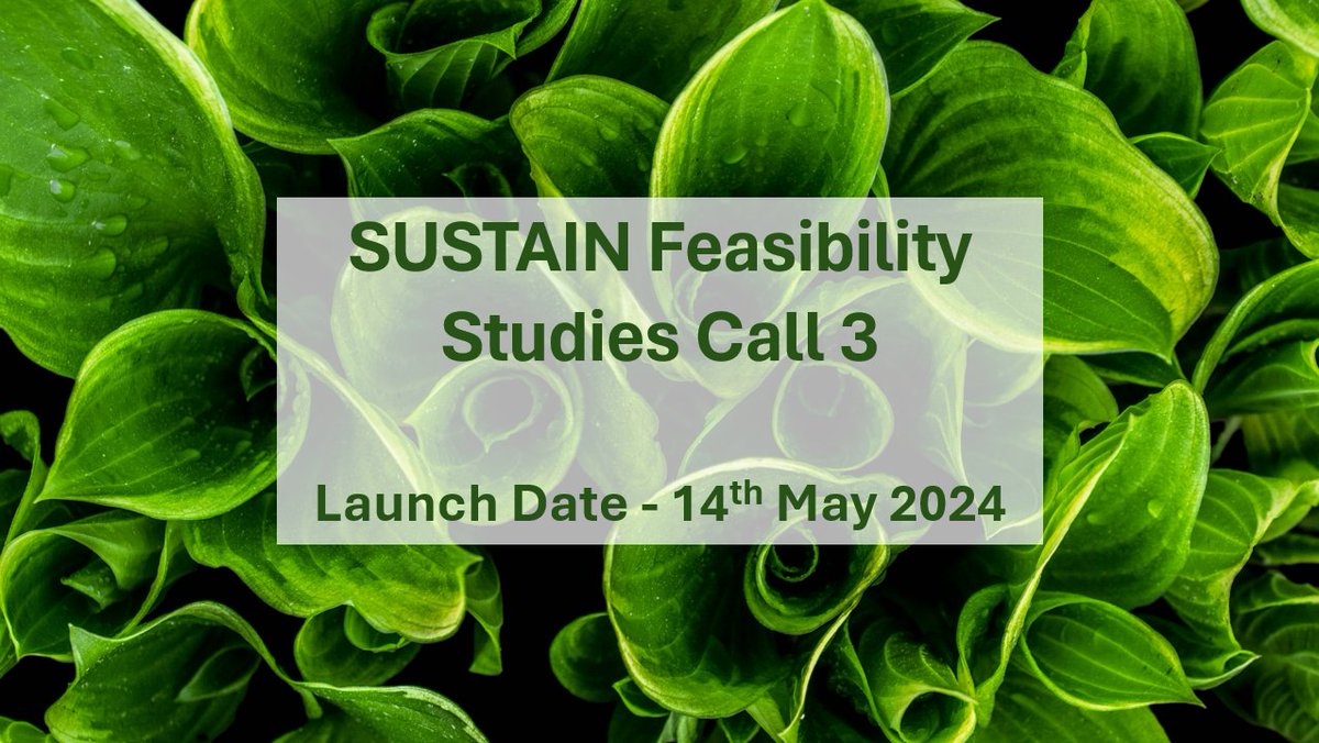 ✨ SUSTAIN Feasibility Studies Call 2024 ✨ The SUSTAIN Hub is pleased to announce our third round of Calls for Feasibility Study Projects will be launching on 14th May 2024. 🔽 Register now via the link below; swanseauniversity.zoom.us/meeting/regist…