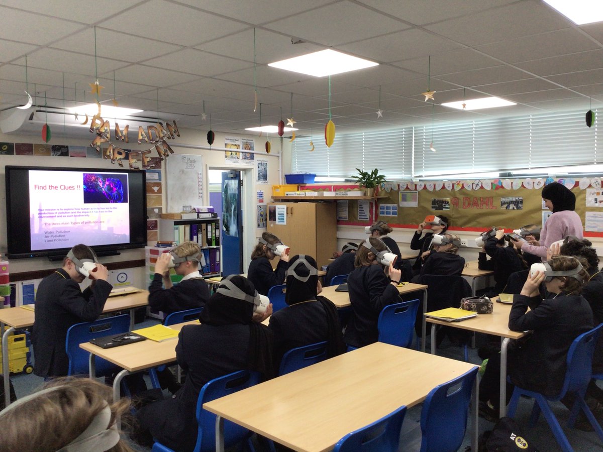Year 9s using VR to inspire action on Climate Change.