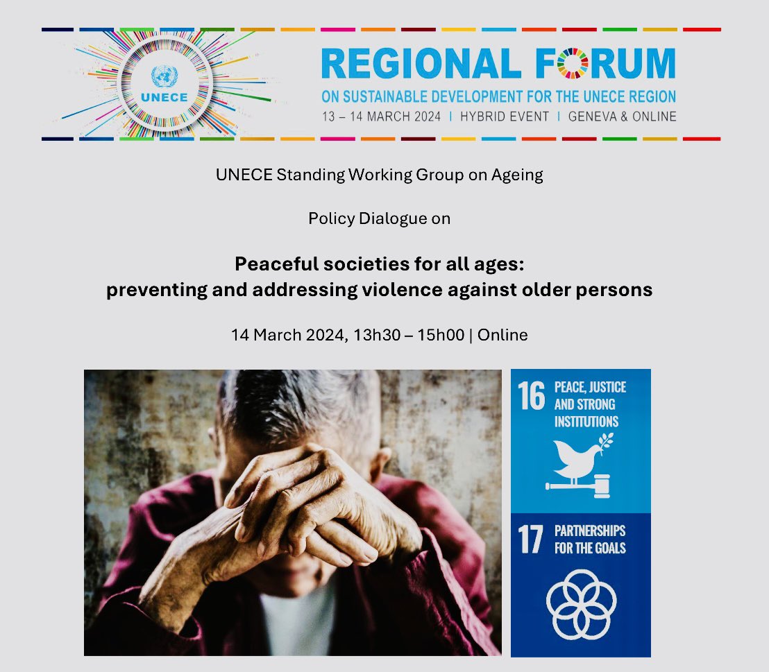 1/5 Grateful @pu_unece for opportunity to contribute as discussant in thought-provoking panel on how countries are raising awareness & implementing training programs to prevent abuse of older ppl. TY Claudia @IE_OlderPersons for rights approach to cultivate culture of respect