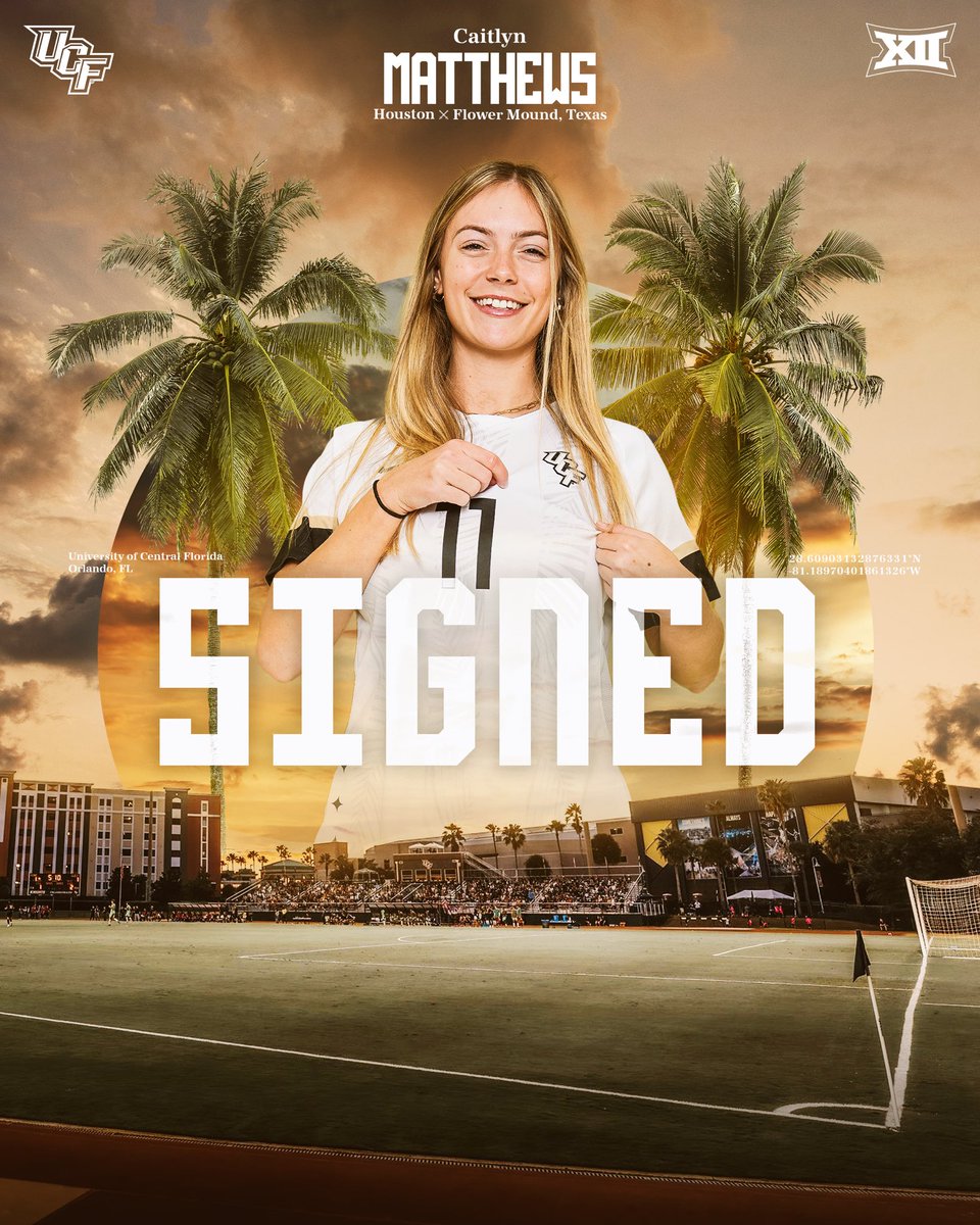 Caitlyn’s en route 🔜 The midfielder was tied for the team lead with five assists last year at Houston. Welcome to the 407! ☀️🌴