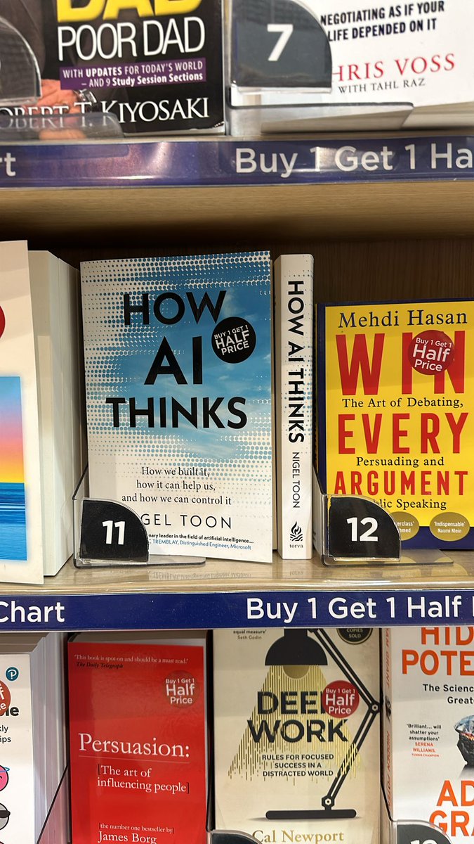 HOW #AI THINKS nudging up the bestseller chart... First book by Nigel Toon CEO of @graphcoreai Nigel's a panelist for our April 24 talk AI - IT'S THE END OF THE WORLD AS WE KNOW IT @ @HenAndChicken Tickets headfirstbristol.co.uk/whats-on/hen-c… #artificialintelligence #tech #talks #bristol