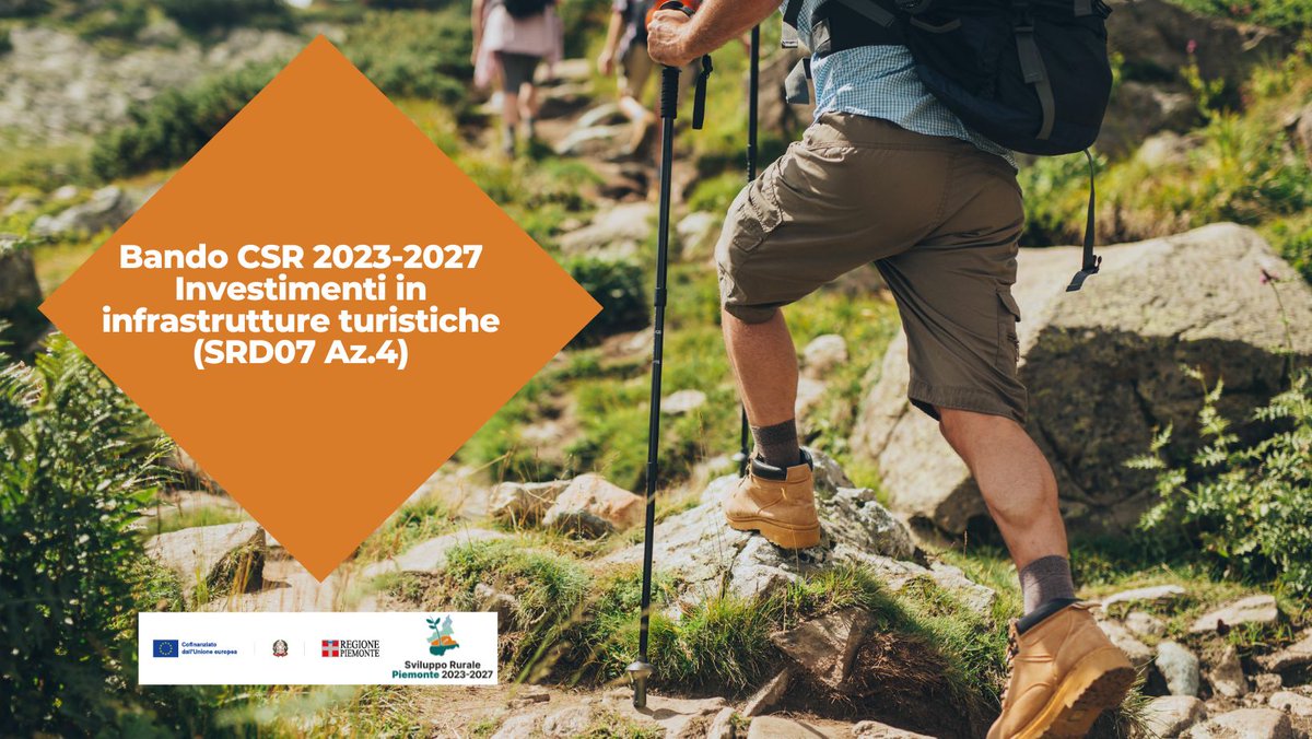 regionepiemonte's tweet photo. Aperto il bando rivolto a enti pubblici e associazioni per infrastrutture #turistiche realizzate per la Rete del Patrimonio Escursionistico del #Piemonte.
Domande entro il 14 giugno 2024 🔽
https://t.co/gHmWwFHSVS https://t.co/1qfOO0l90s