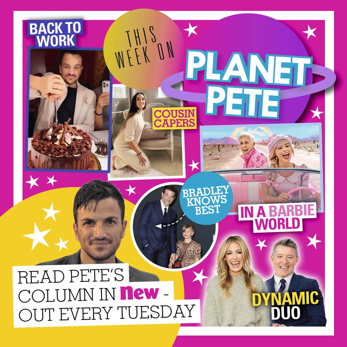 🪐PLANET PETE🪐 In his weekly column, singer Peter Andre opened up on his and Emily's countdown to their newborn's arrival as they prepare the hospital bag, and why being a dad is the best job in the world.😍🥰 As well as this, Pete shares his upcoming work plans. ❤️ OUT NOW💫