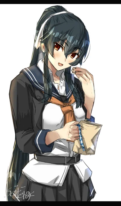 ホワイトデーのクッキーもぐもぐ矢矧#艦これ #矢矧 