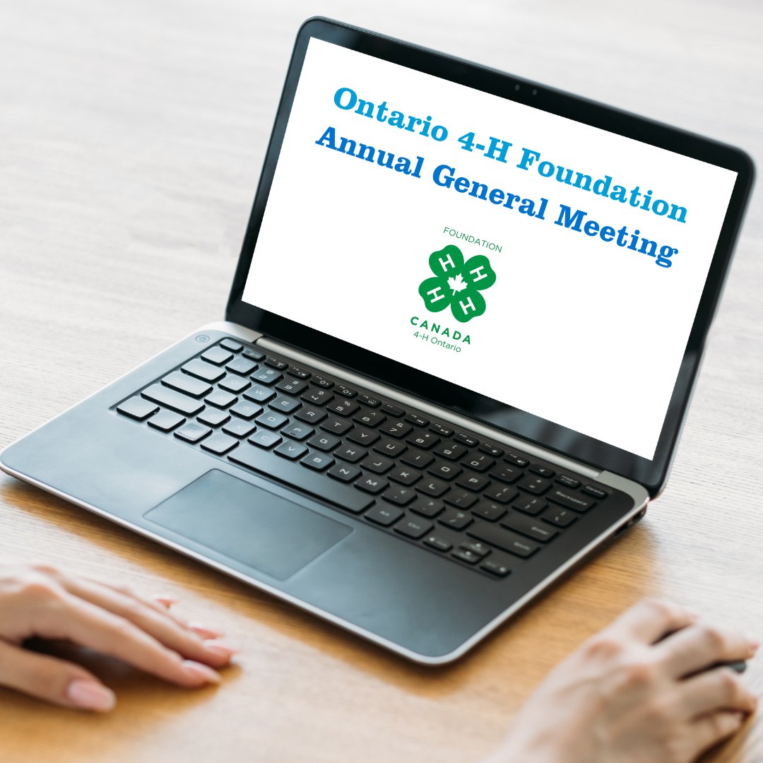 There are only a few days left to register to attend the Ontario 4-H Foundation’s Annual General Meeting! 🍀 📍 Virtual meeting (via Zoom) 📅 March 20, 2024 ⌚ 7 p.m. Learn more and register today 🔗⬇ l8r.it/Z0wC