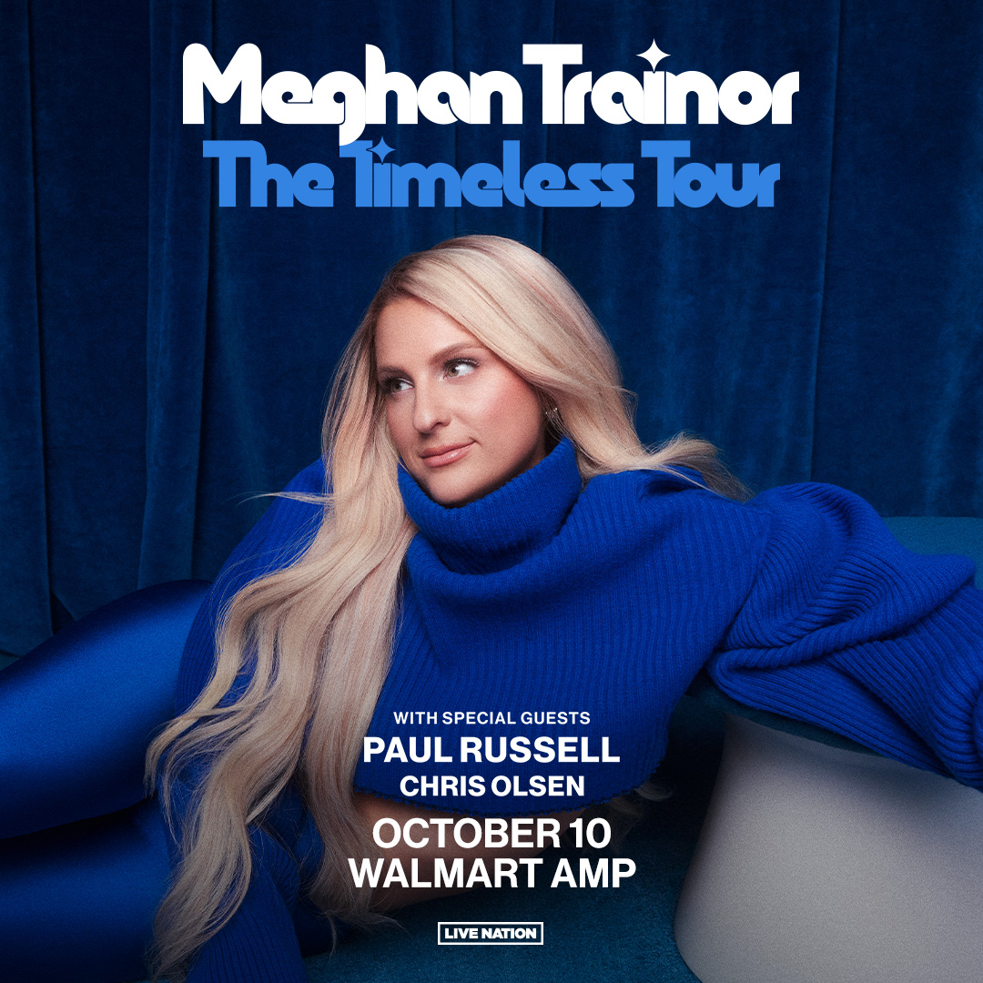 💙 JUST ANNOUNCED 💙 Meghan Trainor is bringing The Timeless Tour to the AMP on Oct. 10 with special guests Paul Russell and Chris Olsen! Tickets go on sale Friday, March 22nd at 10am.