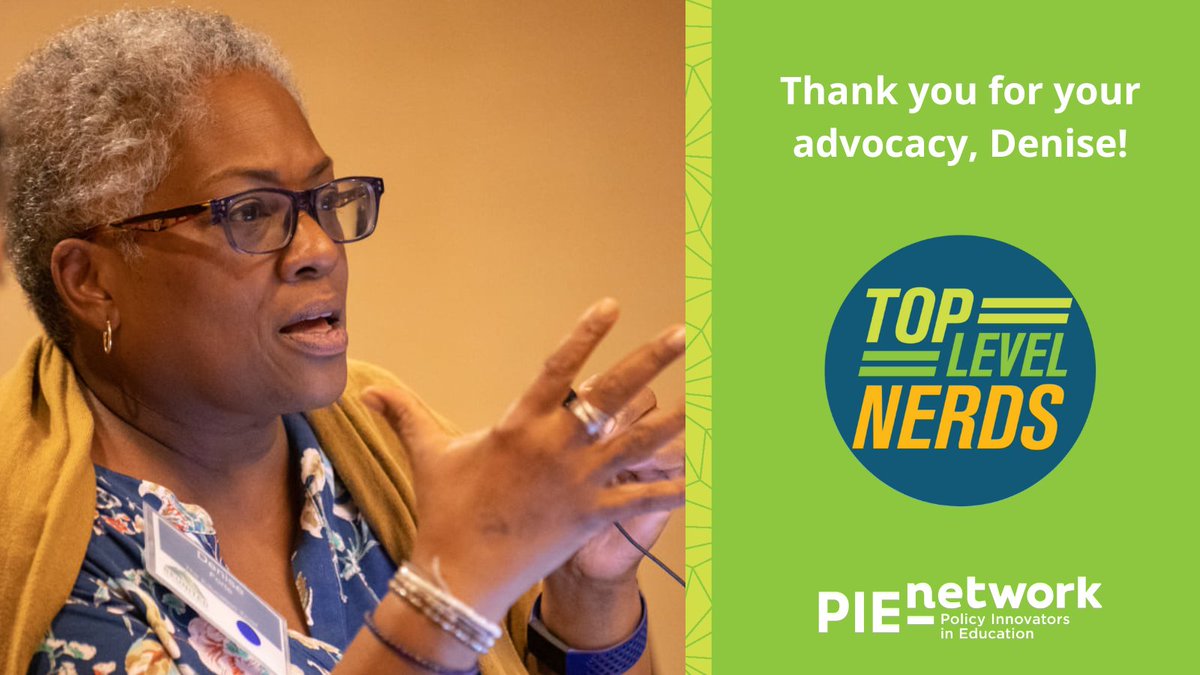 #PIEday means celebrating advocacy leaders & Top Level Nerds who make this Network strong. Members steer the Network at every level, including on the Board. Thank you @Denise_EdTrust of @EdTrust for your continued leadership as a Board Member.