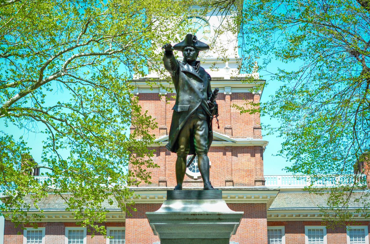 #OnThisDay in 1776, John Barry received his first captain's commission in the Continental Navy. He would later earn the rank of Commodore and is considered a father of the Navy. A statue of him can be found at @INDEPENDENCENHP nearby the Museum.