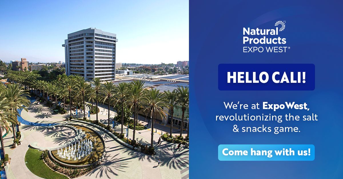 We're all set to be part of #ExpoWest! Swing by to learn about our technology and why MicroSalt® is set to transform the food industry entirely