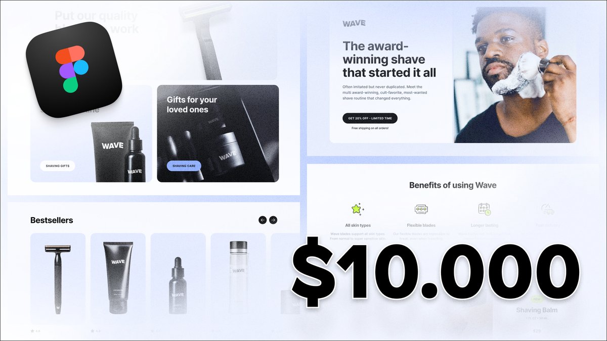CoenHees's tweet image. 10K USD worth of eCommerce design.
The Figma file is yours for free.
Over 1500+ Shopify stores have implemented designs from this Figma file
Like and Comment โInstantโ to receive the link.