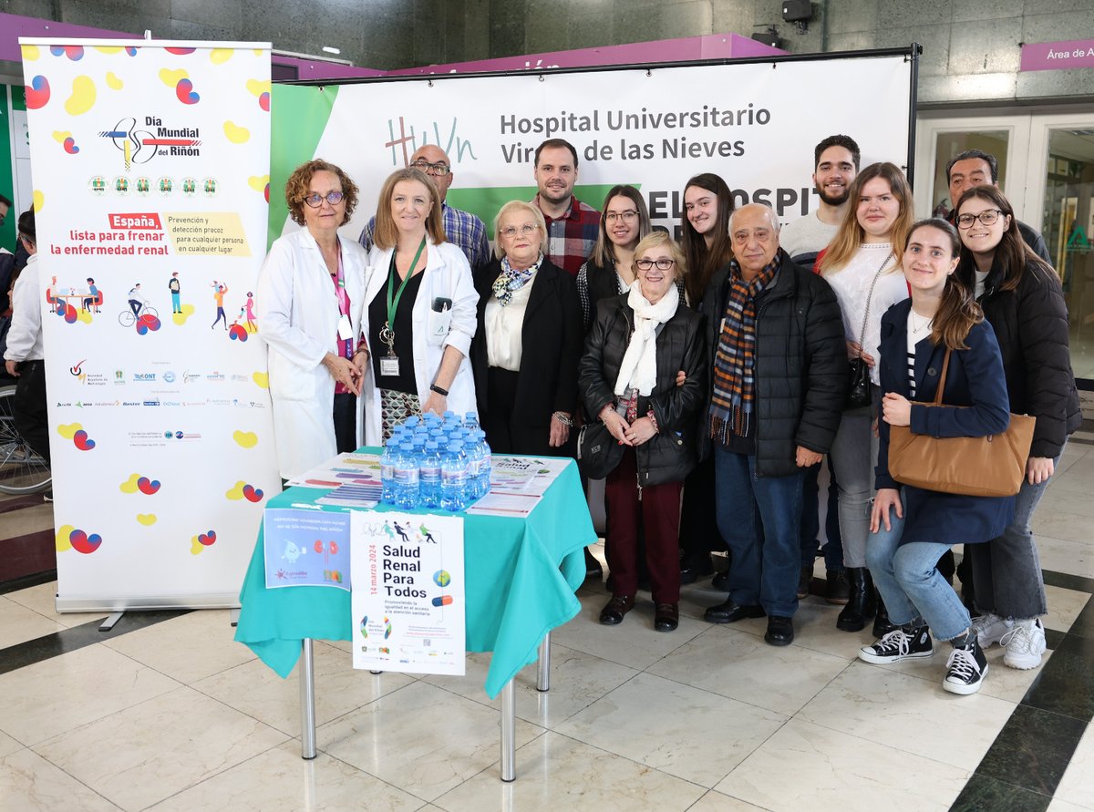 HUVN (@hospital_hvn) on Twitter photo El Hospital aboga por una Salud renal para todos en el #DiaMundialDelRinon junto a <a href="/ALCER_granada/">ALCERgranada</a>
El 🏥 atiende a 212 pacientes en tratamiento renal sustitutivo con diálisis, 65 de ellos en domicilio, de los que 7 reciben hemodiálisis .
huvn.es/noticias/el-ho… El Hospital aboga por una Salud renal para todos en el #DiaMundialDelRinon junto a <a href="/ALCER_granada/">ALCERgranada</a>
El 🏥 atiende a 212 pacientes en tratamiento renal sustitutivo con diálisis, 65 de ellos en domicilio, de los que 7 reciben hemodiálisis .
huvn.es/noticias/el-ho…