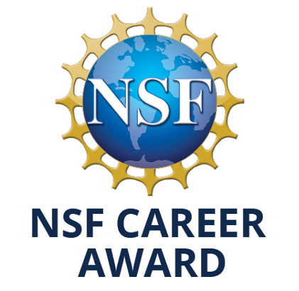 Very excited to share the news that I received an NSF CAREER Award. I would like to thank my family, students, mentors, collaborators, colleagues, and friends for all your love and support. We are looking for new members to join our team! 
nsf.gov/awardsearch/sh…