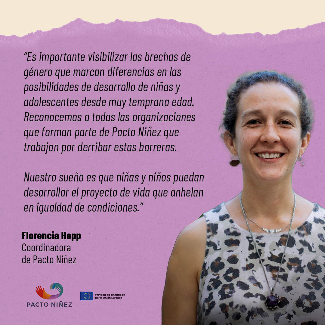 ¡Fomentar la igualdad de condiciones desde la niñez!

Destacamos la urgencia de visibilizar y cerrar las brechas de género desde temprana edad. Todas las niñas y niños merecen crecer en un entorno donde puedan desarrollarse y soñar en igualdad de condiciones.