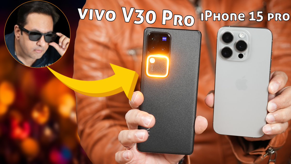 🔥 Get ready for the ultimate smartphone showdown! 📱 Vivo V30 Pro vs iPhone 15 Pro - which one will come out on top? Watch our in-depth comparison video now! #VivoV30Pro #iPhone15Pro #SmartphoneComparison #FlagshipShowdown #TechReviews #MobileTech #TechComparison