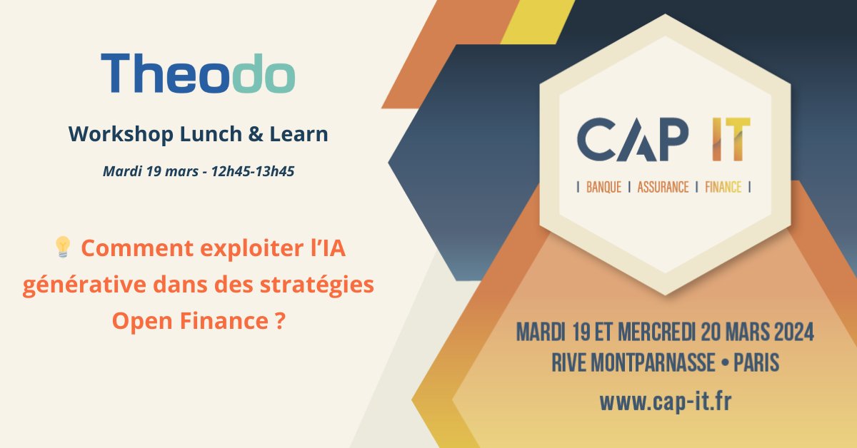 CongresCAPIT's tweet photo. #Workshop 🤝
𝗙𝗼𝗿𝗺𝗮𝘁 𝗲𝘅𝗰𝗹𝘂𝘀𝗶𝗳 𝘀𝘂𝗿 𝗹𝗲 𝗰𝗼𝗻𝗴𝗿𝗲̀𝘀 𝗖𝗔𝗣 𝗜𝗧 !
Participez au Workshop Lunch & Learn de notre sponsor @theodo
Il est encore temps de s'inscrire → https://t.co/BRxUhgLysp🚀
#CAPIT24 https://t.co/hNUnwyQfkd