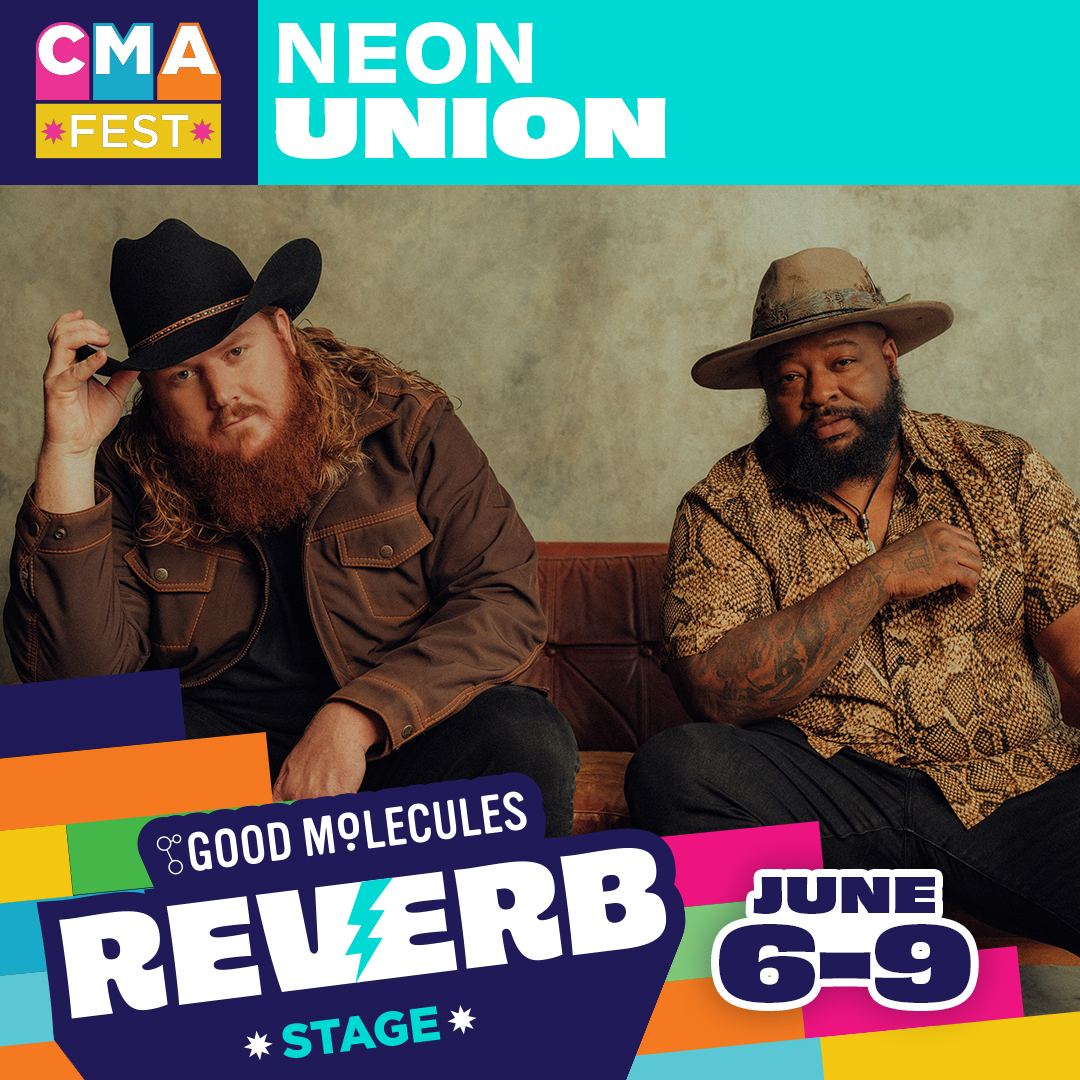 LET'S GO! We're so excited to be performing at @CountryMusic's #CMAfest on the FREE Good Molecules Reverb Stage in support of the @cmafoundation & music education. Visit CMAfest.com for more info and we'll see you this summer 👊🏾👊🏻