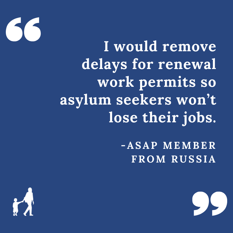 When you’re seeking safety and rebuilding your life, the last thing you need is to worry that a processing delay is going to cost your job.
#LetAsylumSeekersWork #WorkPermitsNow