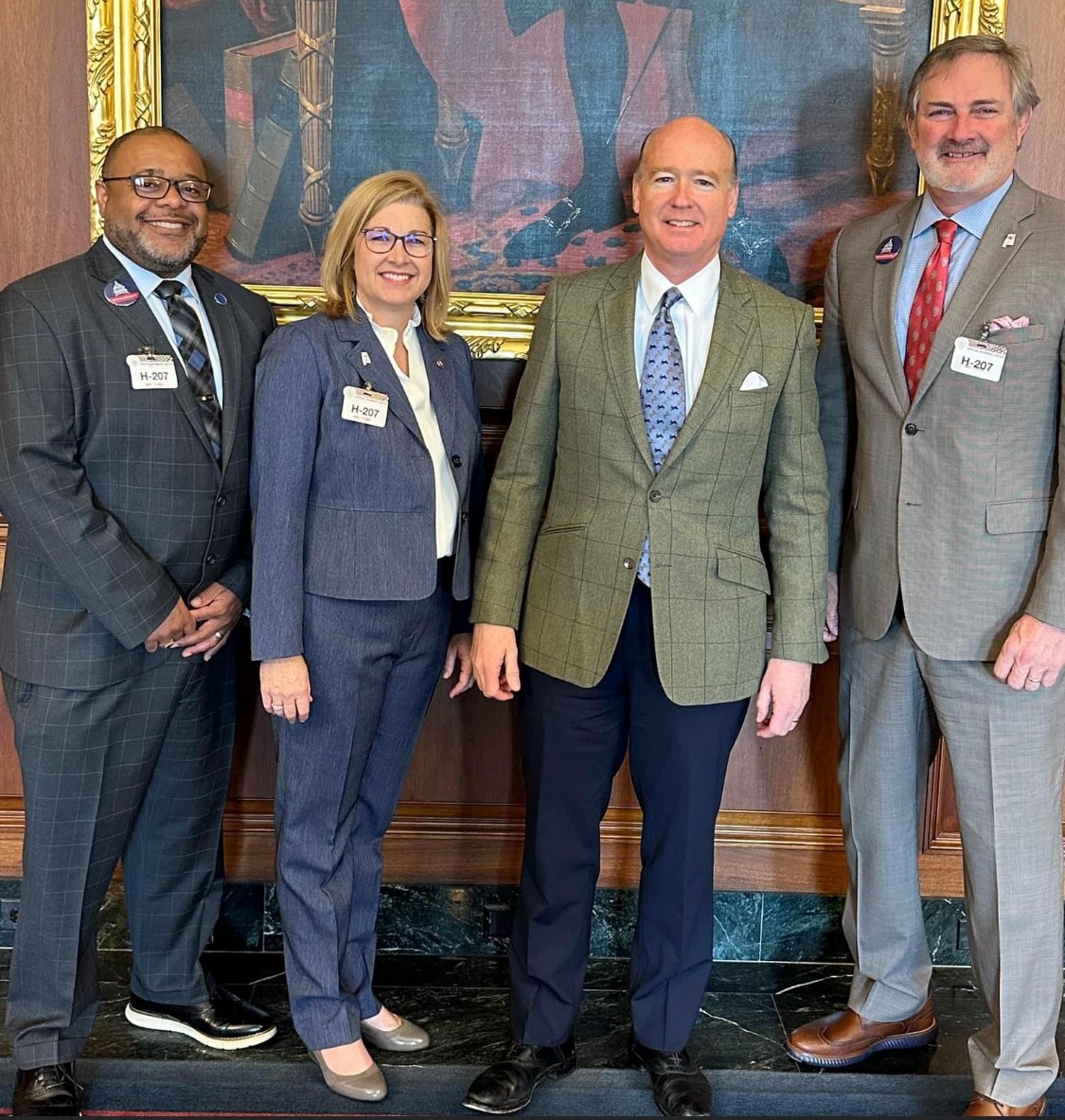 You never know who you will run into in Washington, D.C. Karissa Lang, CES Principal, representing AL as a Principal Advocate for public education; and, Mayor Randy Garrison, representing Hartselle at the League of Municipalities. #WeAreHartselle!