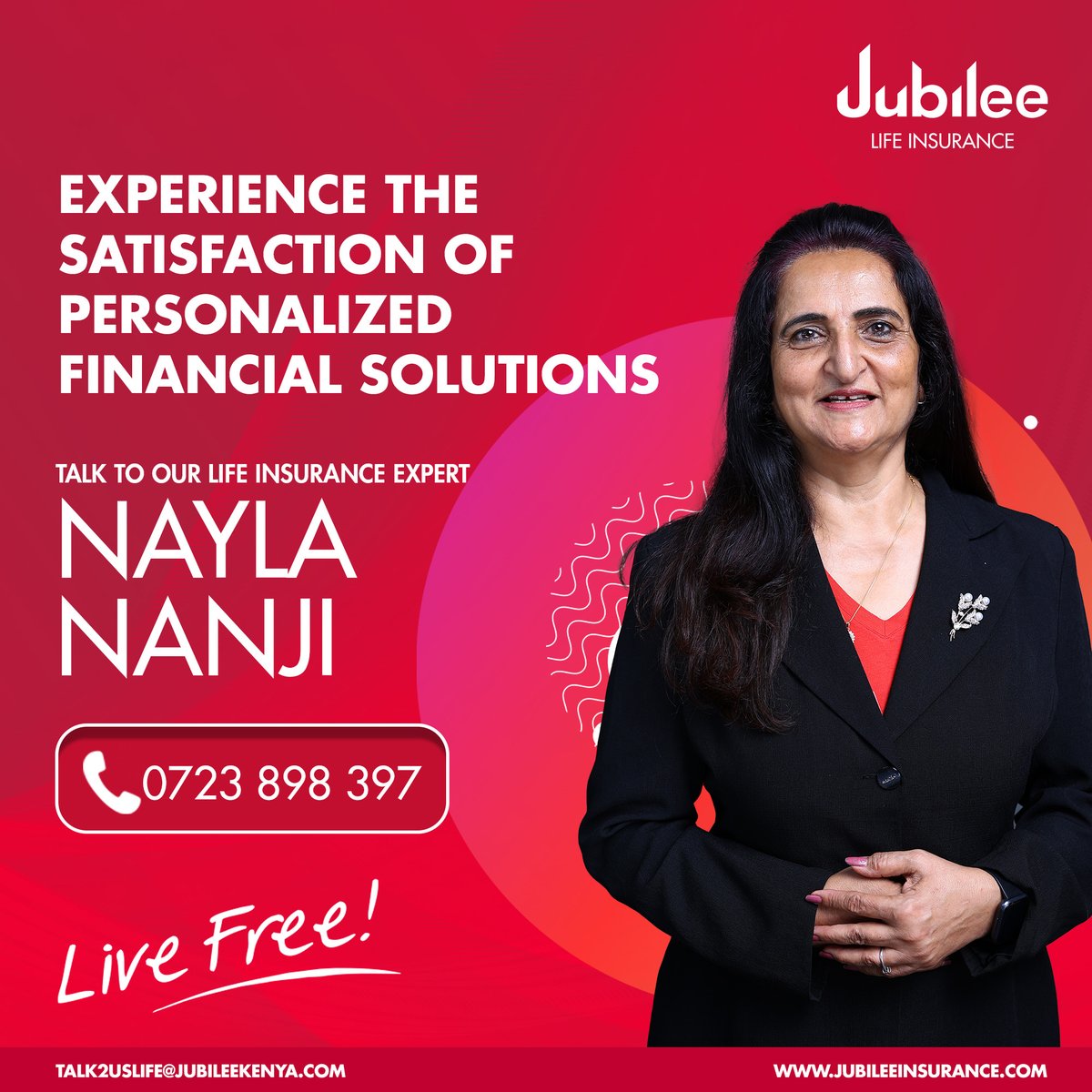 JubileeInsKE's tweet image. Embrace freedom and Live Free; entrust us with your savings and investment plans and we shall deliver with consistent returns! Begin today by reaching out to our financial advisors.

#AKI2023 #JubileeLifeInsurance #Insuranceke