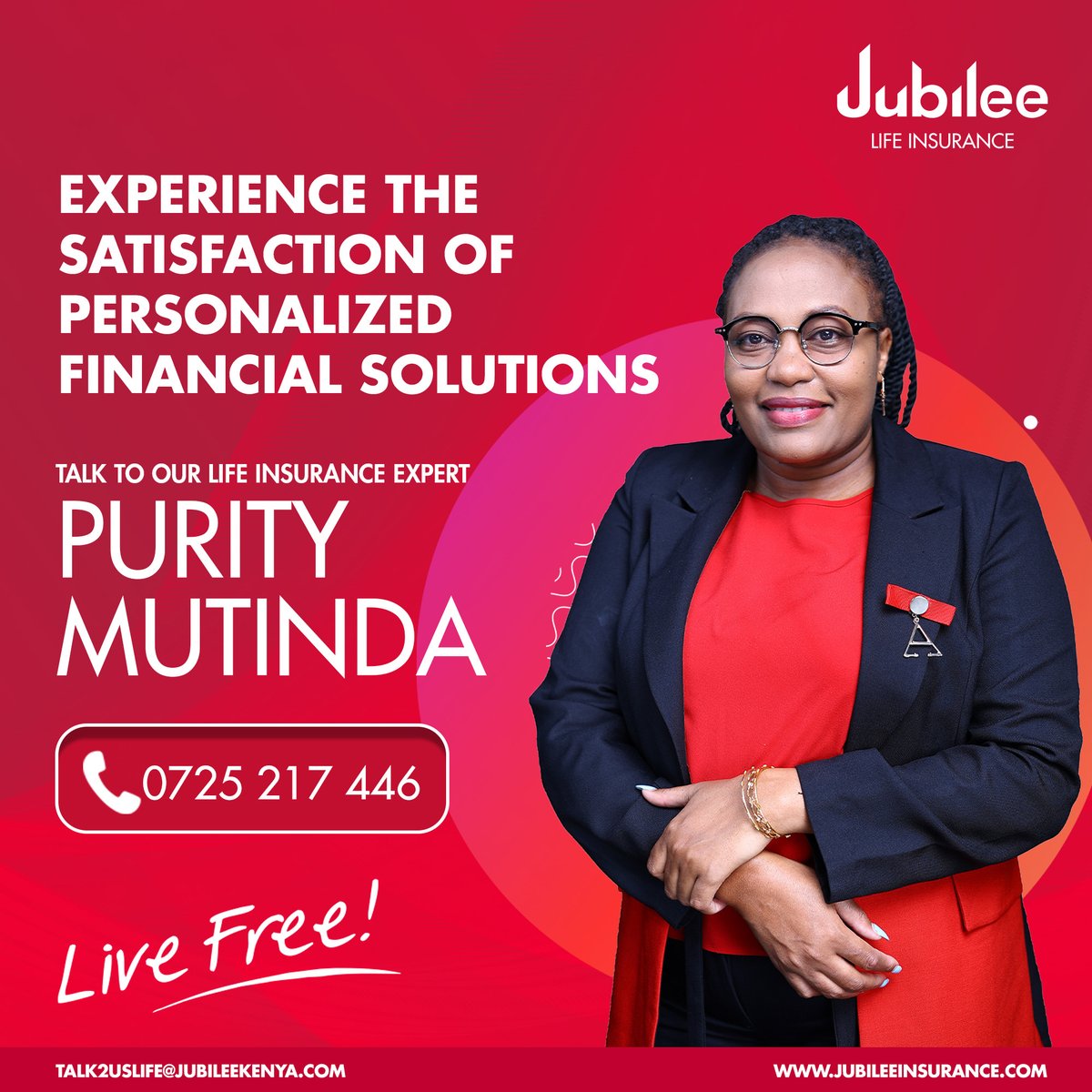 JubileeInsKE's tweet image. Embrace freedom and Live Free; entrust us with your savings and investment plans and we shall deliver with consistent returns! Begin today by reaching out to our financial advisors.

#AKI2023 #JubileeLifeInsurance #Insuranceke