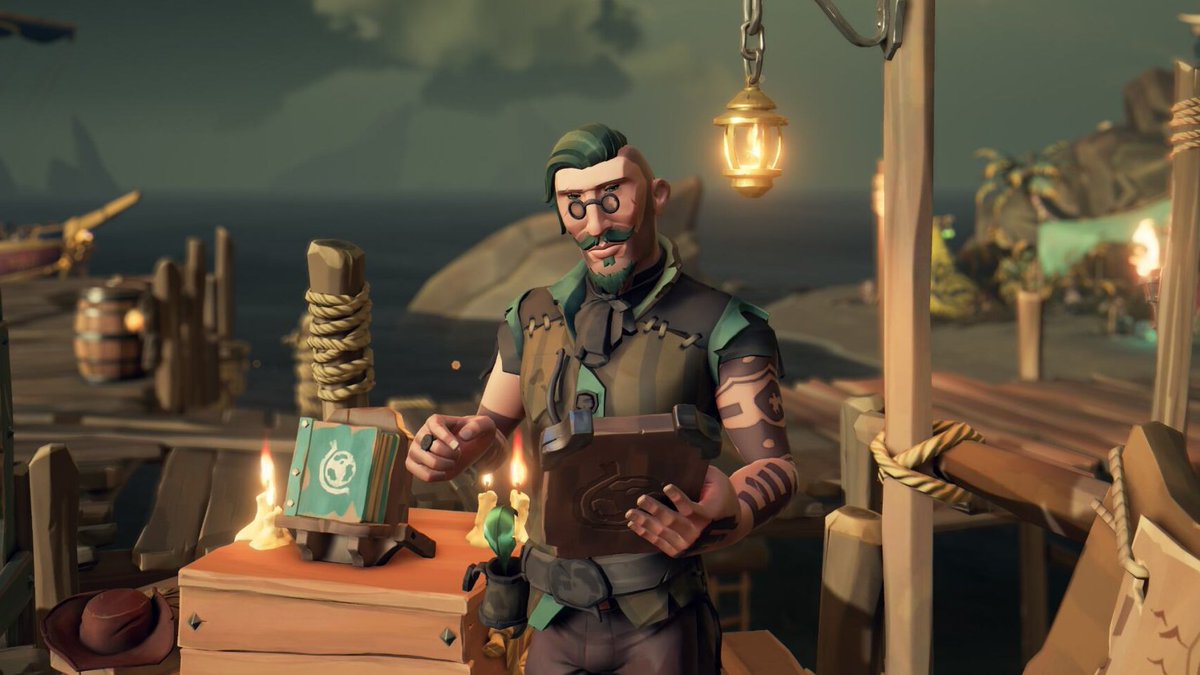 SeaOfThieves's tweet image. Visitors to Galleon's Grave Outpost may spot that the Merchant Alliance representative Marley has undergone a reinvention of sorts, finally presenting in a way that feels true to himself.