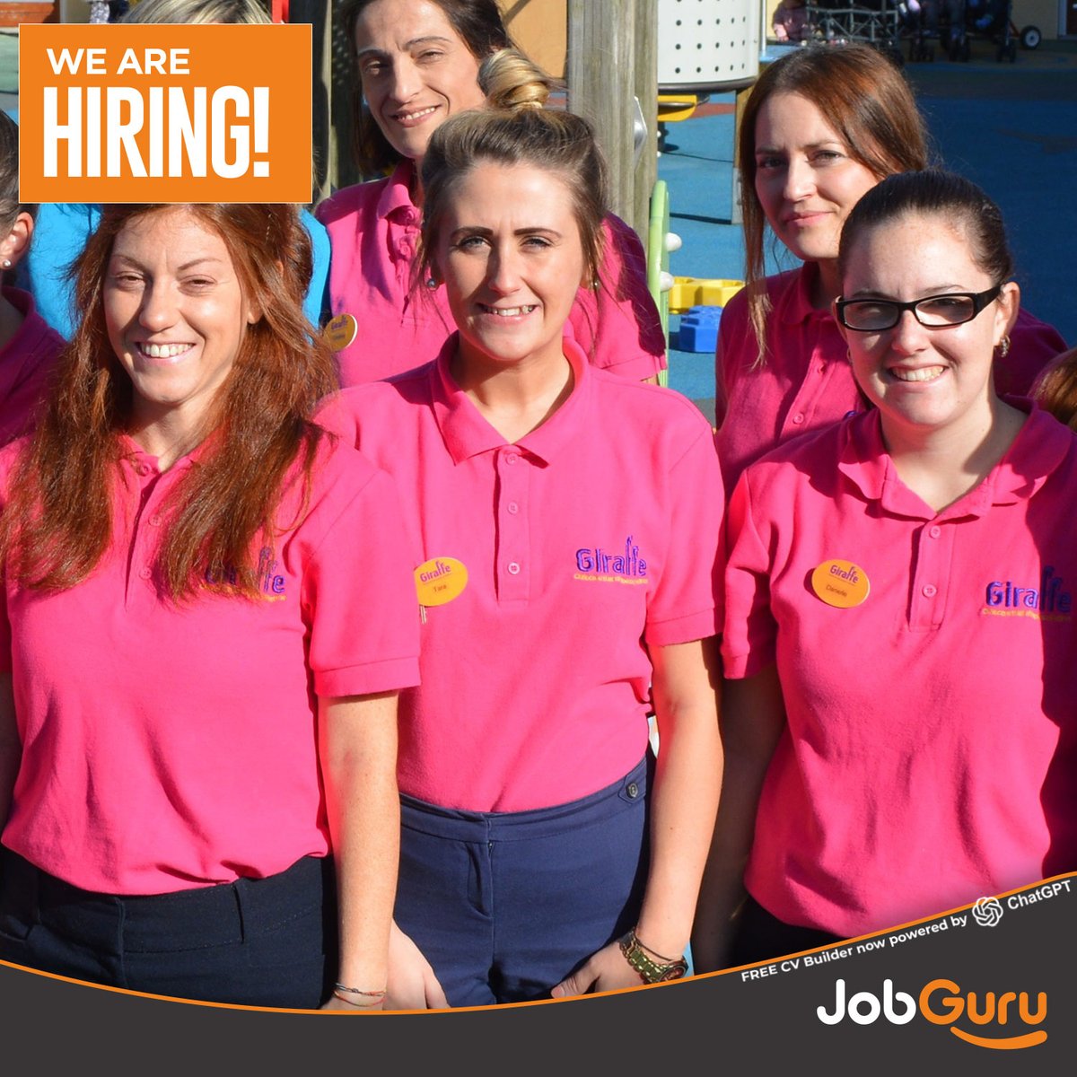 👶🏼✨ Join us at Giraffe Childcare for our Childcare Practitioner Interview Day on March 15th in Dublin! Explore exciting opportunities with job security, career progression, and employee benefits. #ChildcareJobs #DublinCareers 🌟🎈jobguru.ie/vacancy/childc…