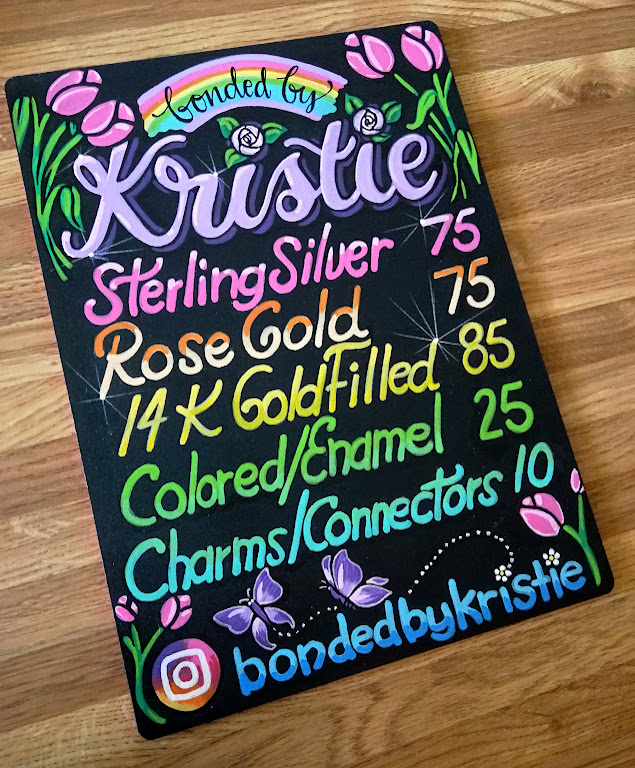ThePoppedArts's tweet photo. New #chalkboardsign with #SpringVibes π·
Bonded jewelry is basically jewelry where the chain is soldered together directly on your wrist, ankle or neck. It's "permanent jewelry" as it has no clasp. This was new to me! π https://t.co/w88Vm6Av47