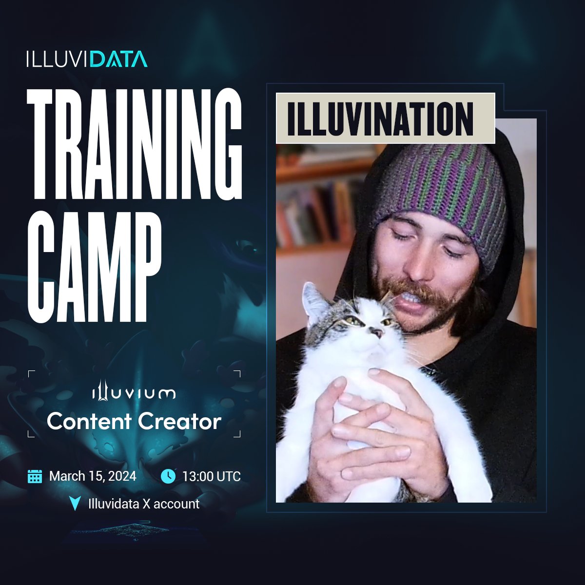 Wanna learn how to play Illuvium Arena? 🧐 We'll be having our TRAINING CAMP tomorrow with @illuvination at 1300 UTC here LIVE to teach us! ⏰ Come by and watch, fam! 💯 @illuviumio #IlluvidataTrainingCamp