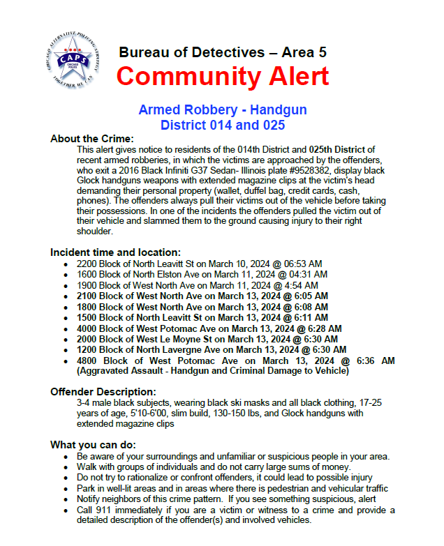 Chicago Police Area 5 Detective Division tweet media