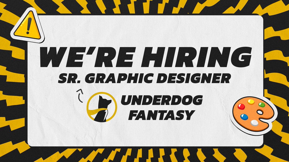 I know I don't share too often on here anymore but.....who wants to work with me every single day??? We're hiring a Sr. Graphic Designer @UnderdogFantasy! Please reach out with any questions. ats.comparably.com/api/v1/gh/unde…