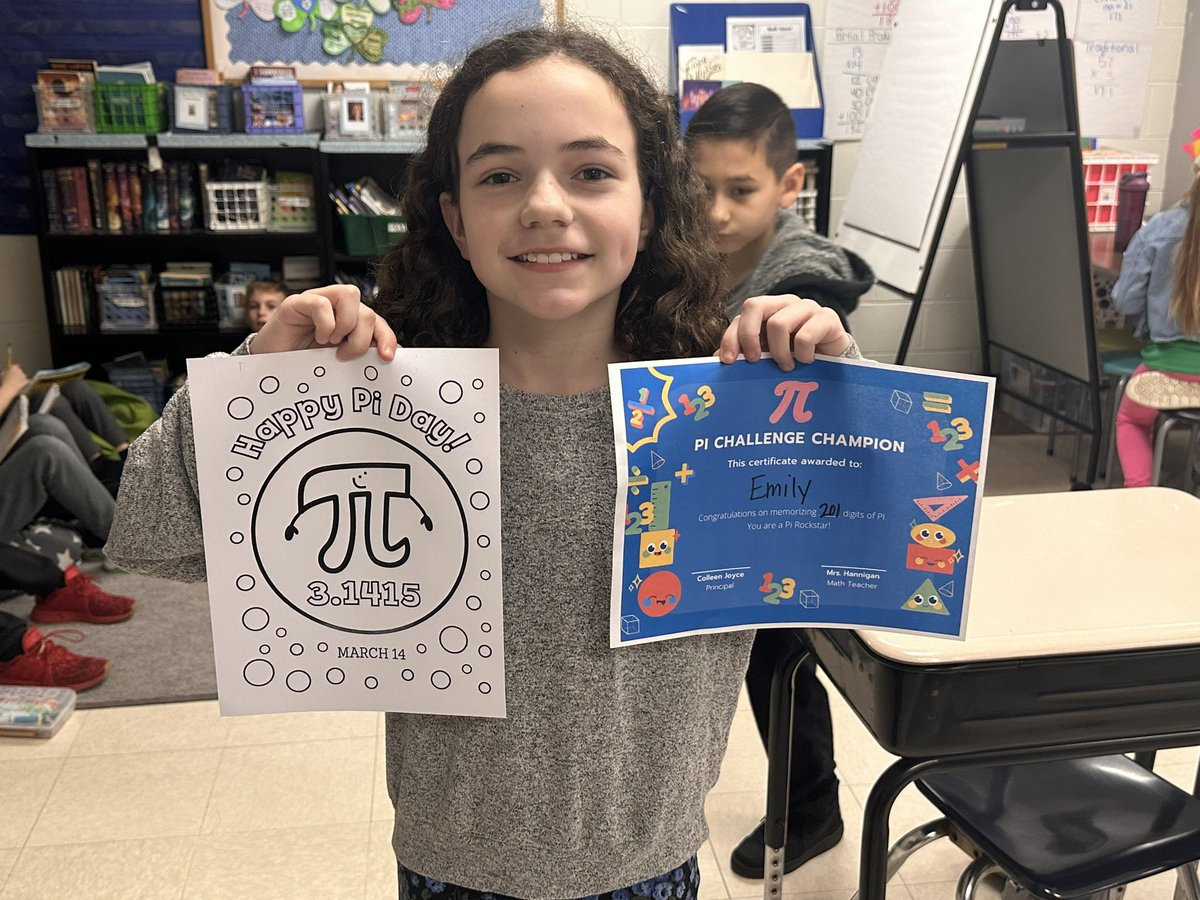 We have a new High Point 4th grade record for memorizing 201 numbers for Pi Day! <a href="/OSD135/">Orland District 135</a>