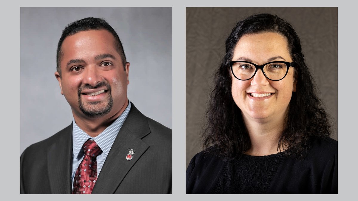 Kudos to Ajai Ammachathram, associate professor in @HRTM_UNL, and Tricia Gray, assistant professor of practice in @unltlte, for receiving Family & Friends Recognition Awards! It was Ajai's seventh award and Tricia's sixth. Story >> go.unl.edu/n5sq #UNL #UNLCEHS