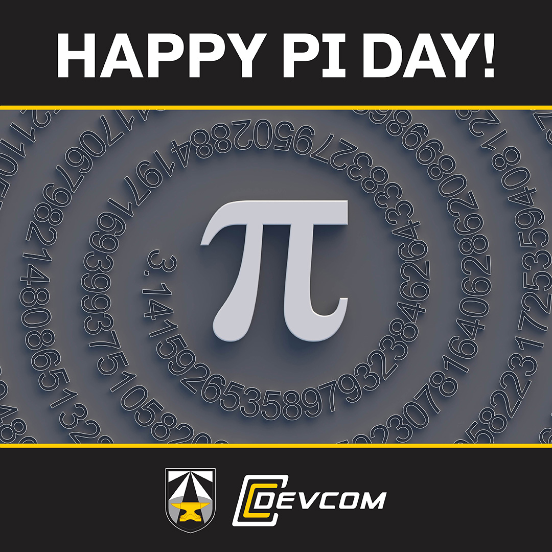 Happy Pi Day to everyone who loves math (and pie)! #PiDay #MathRules #TeamDEVCOM