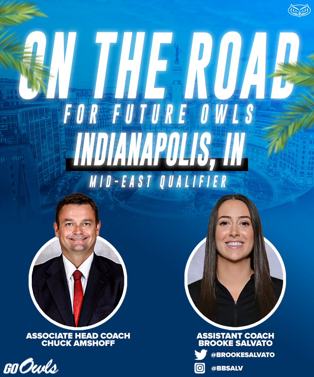 Back on the recruiting trail this weekend as we head to Indianapolis for the Mid-East Qualifier!

📍 Indianapolis, IN
📅 Mid-East Qualifier

#WinningInParadise