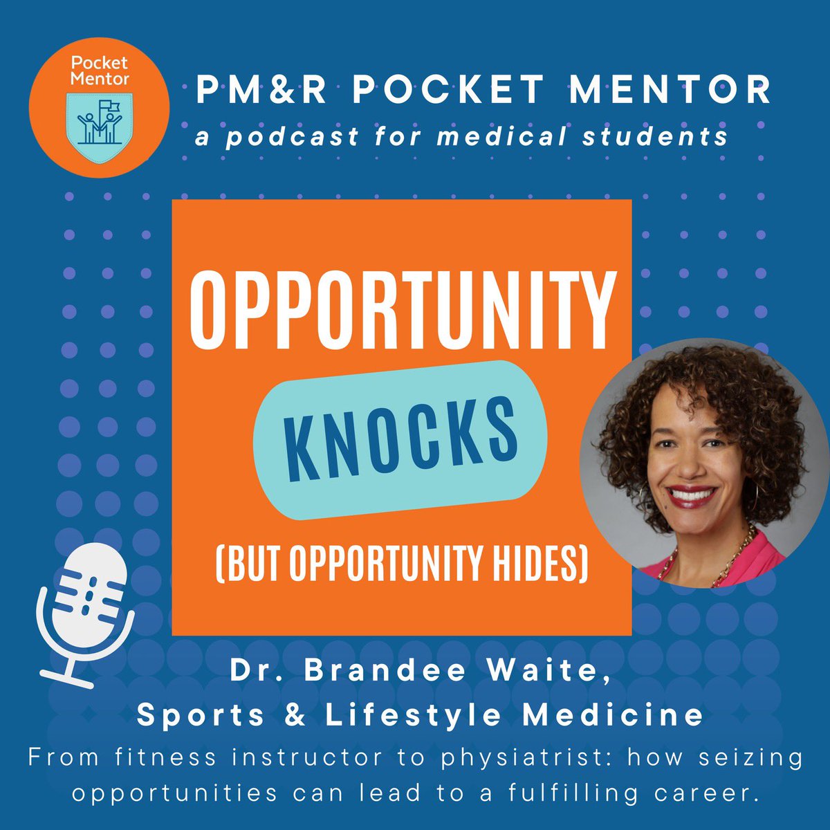 New Pocket Mentor episode is live! 🌟
From fitness instructor to physiatrist, Dr. Brandee Waite talks about her day-to-day job duties as a sports and lifestyle medicine physiatrist &amp; shares her advice for students: open.spotify.com/episode/2ht4tN…